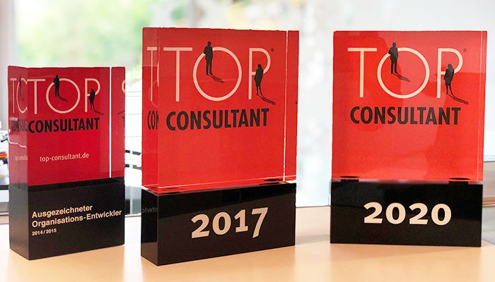 Der „TOP CONSULTANT 2020 Award“ wurde uns am 19. Juni 2020 nach elf Jahren erstmals virtuell von Bundespräsident a. D. Christian Wulff überreicht.
